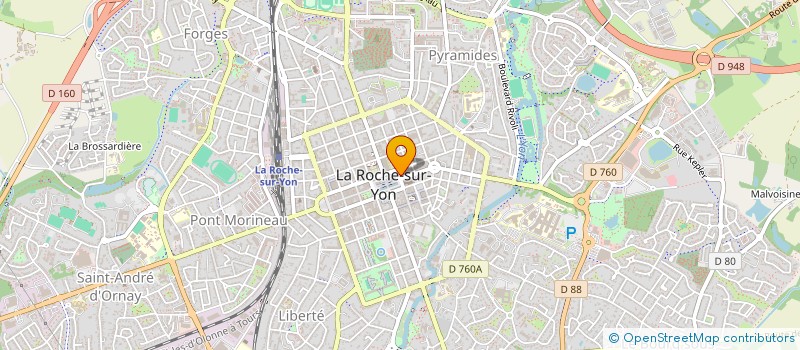 localisation de l'entreprise SARL ROUGERON-CHARRIER NOTAIRE à LA ROCHE-SUR-YON