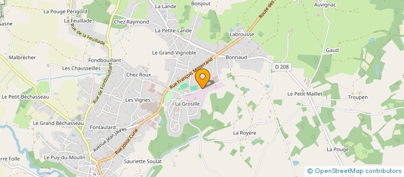 localisation de l'entreprise SARL ROUGIER à ROCHECHOUART