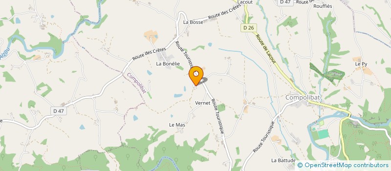 localisation de l'entreprise SARL ROUQUIER ROUX  COMPOLIBAT