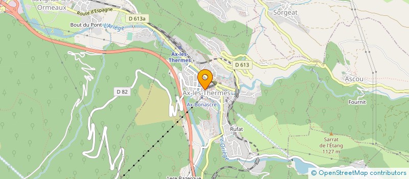 localisation de l'entreprise SARL ROUSSE-SPORT à AX-LES-THERMES