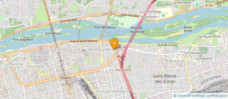 localisation de l'entreprise SARL ROUSSEAU-BUSSO à TOURS