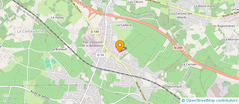 localisation de l'entreprise SARL ROUSSELOT à LA HAIE-FOUASSIERE