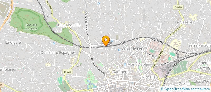 localisation de l'entreprise SARL ROUSSET ELECTRICITE  NIMES