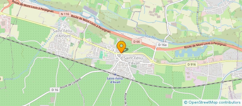 localisation de l'entreprise SARL ROUSSILLON PLAQUISTE  SAINT-FELIU-D'AVALL