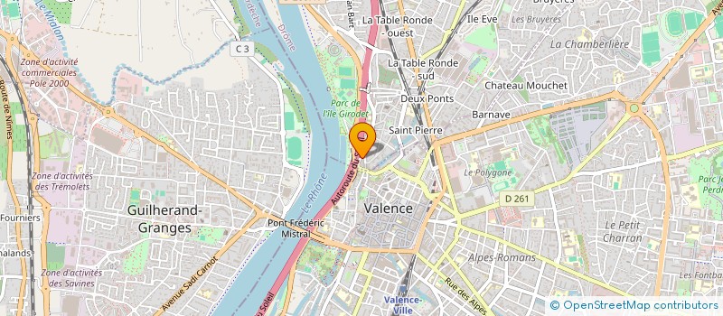 localisation de l'entreprise SARL ROUTE 66  BOURG-LES-VALENCE