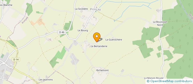 localisation de l'entreprise SARL ROUX  PRINCAY