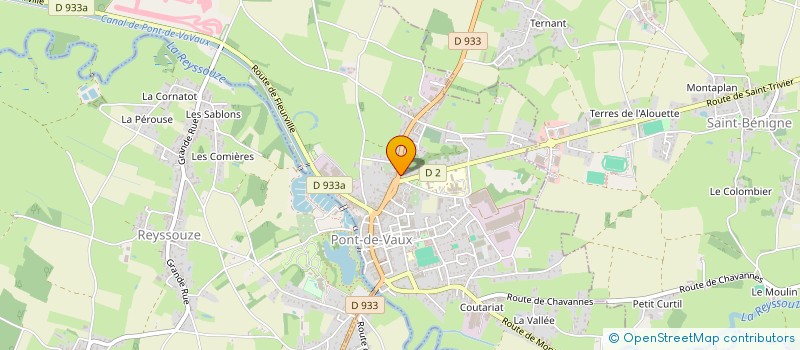 localisation de l'entreprise SARL ROUX NICOLAS à PONT-DE-VAUX