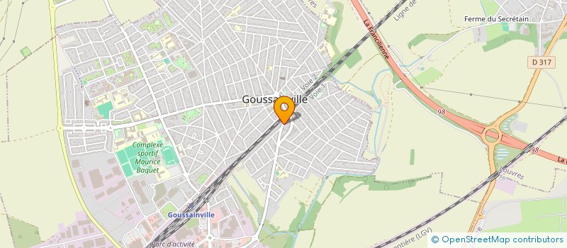 localisation de l'entreprise SARL ROYAL SERVICE  GOUSSAINVILLE