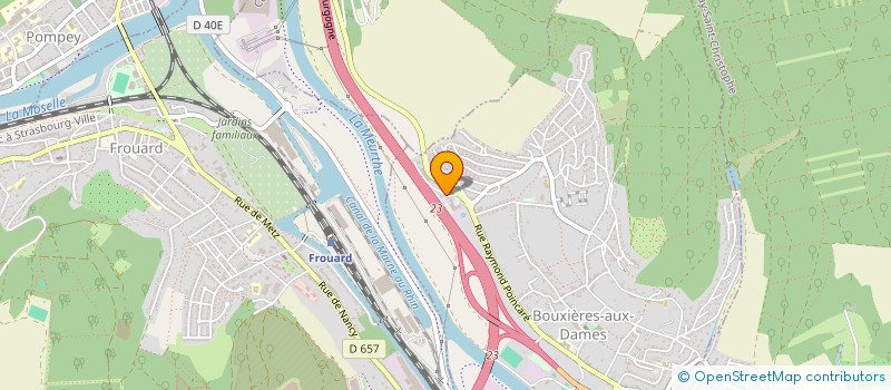 localisation de l'entreprise SARL ROYALE COIFFURE  BOUXIERES-AUX-DAMES