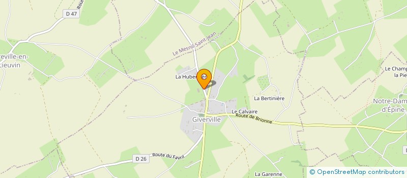 localisation de l'entreprise SARL ROYER  GIVERVILLE