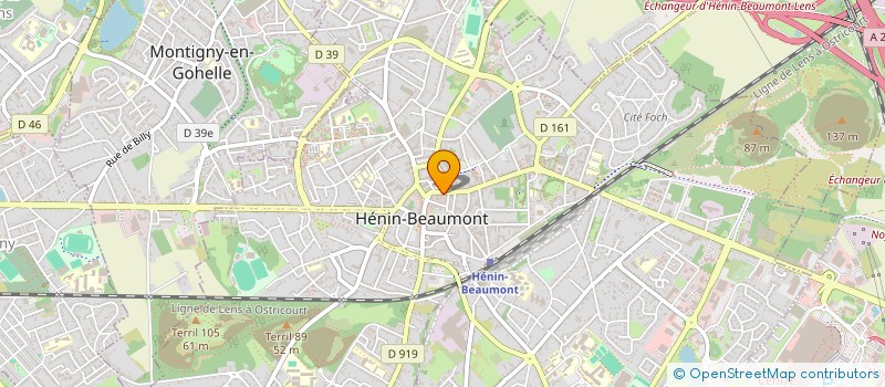 localisation de l'entreprise SARL ROZA  HENIN-BEAUMONT