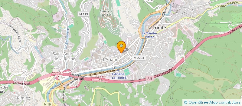localisation de l'entreprise SARL RPMG à NICE