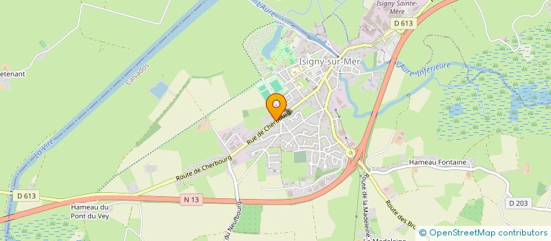 localisation de l'entreprise SARL RS CARROSSERIE  ISIGNY-SUR-MER