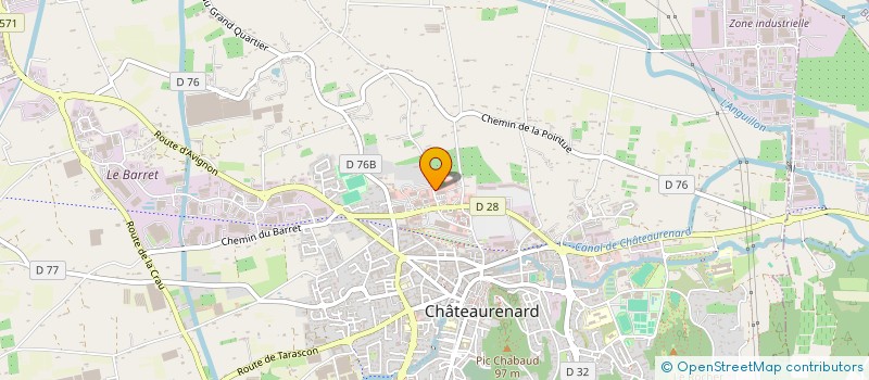 localisation de l'entreprise SARL RS PNEUS à CHATEAURENARD