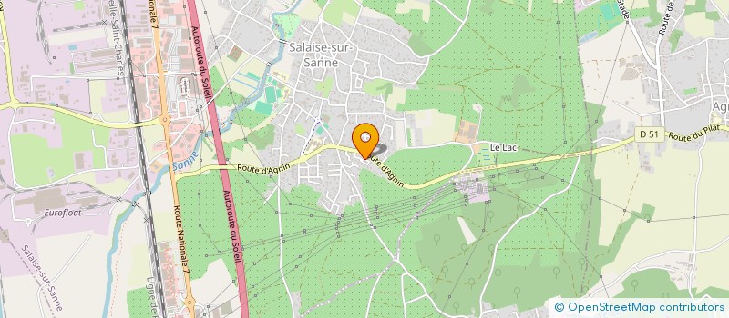 localisation de l'entreprise SARL RTSI  SALAISE-SUR-SANNE