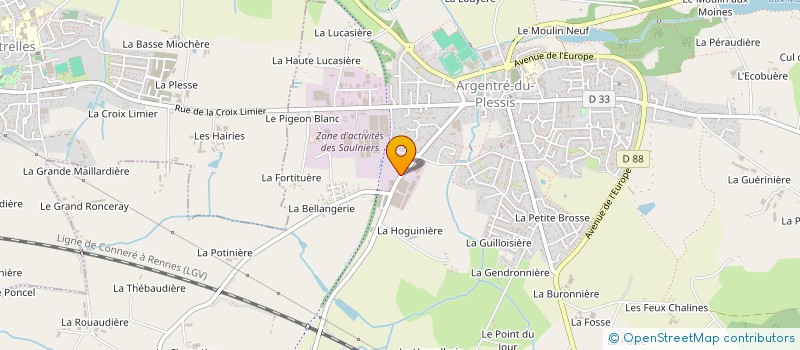 localisation de l'entreprise SARL RUBIN à ARGENTRE-DU-PLESSIS