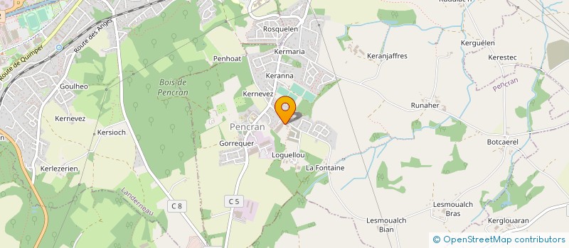 localisation de l'entreprise SARL RUNGOAT  PENCRAN