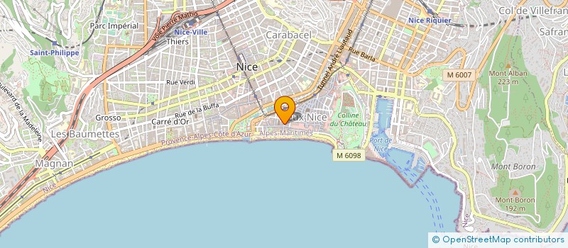 localisation de l'entreprise SARL S.A.D.M à NICE