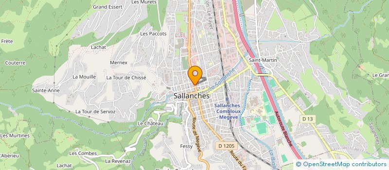 localisation de l'entreprise SARL S.C.S.  SALLANCHES