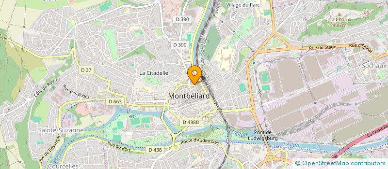 localisation de l'entreprise SARL S D à MONTBELIARD