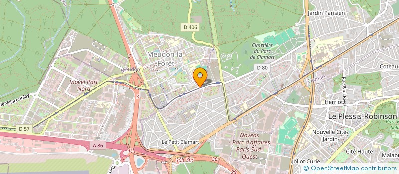 localisation de l'entreprise SARL S.E.C.S  MEUDON