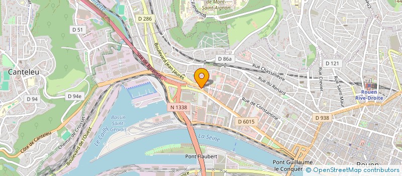 localisation de l'entreprise SARL S . EAU . S . PLOMBIER à ROUEN