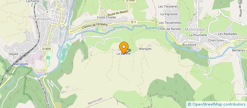 localisation de l'entreprise SARL S ET N  MONTRODAT