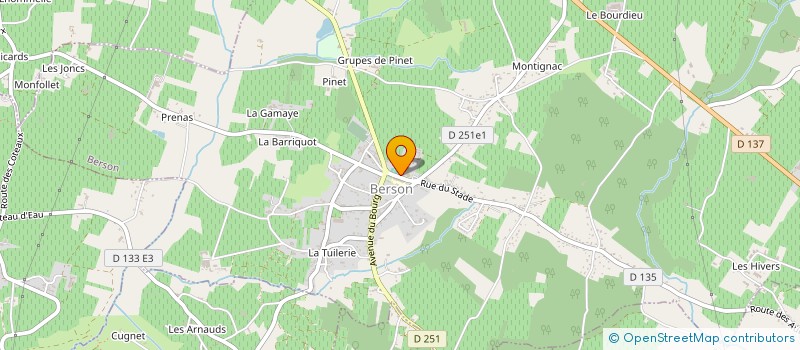 localisation de l'entreprise SARL S ET R RODRIGUES à BERSON