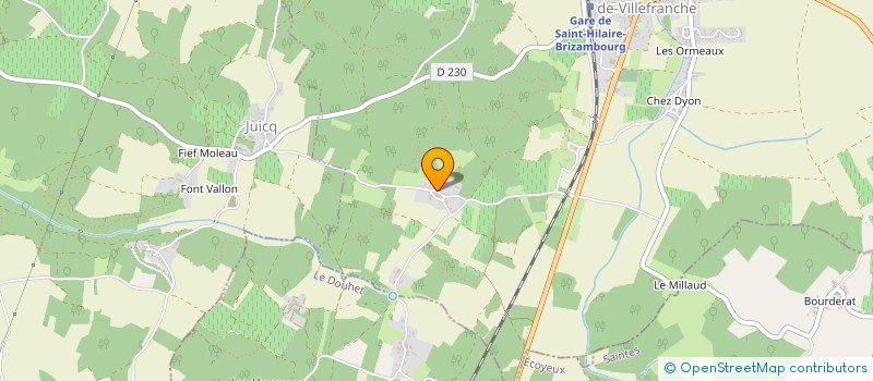 localisation de l'entreprise SARL S.F.L CONSTRUCTIONS  SAINT-HILAIRE-DE-VILLEFRANCHE