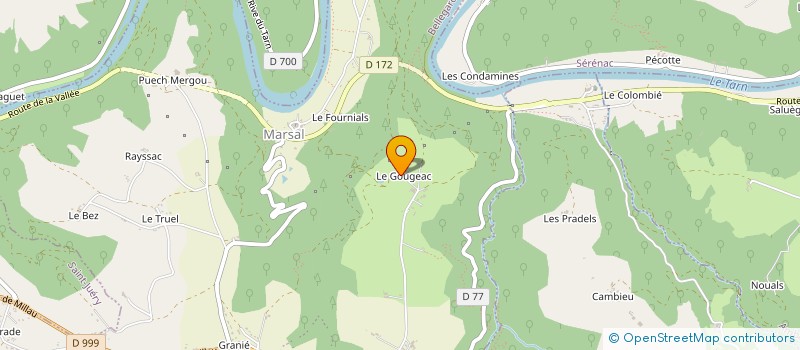 localisation de l'entreprise SARL S.F. TRANSPORT  BELLEGARDE-MARSAL