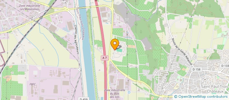 localisation de l'entreprise SARL S.G.B.T.  SAINT-PAUL-TROIS-CHATEAUX