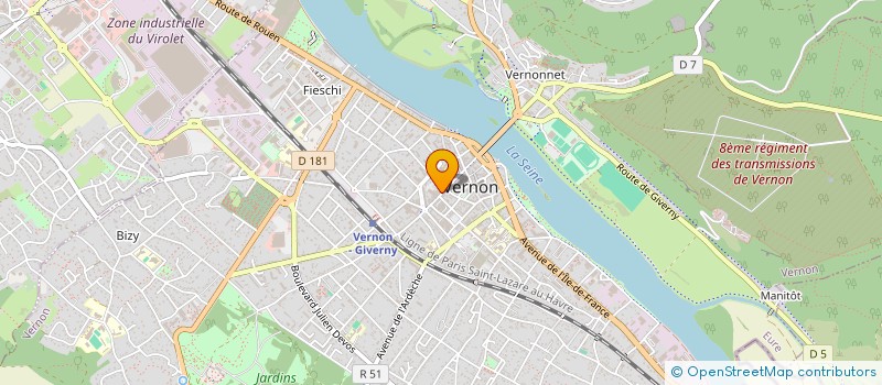 localisation de l'entreprise SARL S.I.V.A.T.E.C.  VERNON