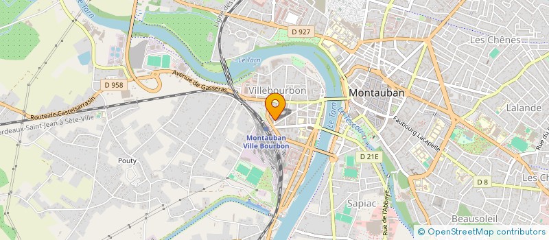 localisation de l'entreprise SARL S.J. FINANCE  MONTAUBAN