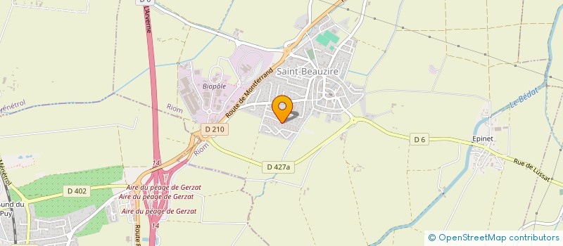 localisation de l'entreprise SARL S-KREA  SAINT-BEAUZIRE