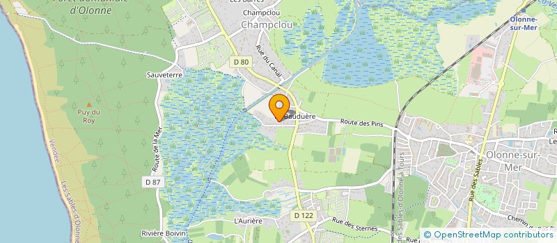 localisation de l'entreprise SARL S ' L ELEC  LES SABLES D'OLONNE