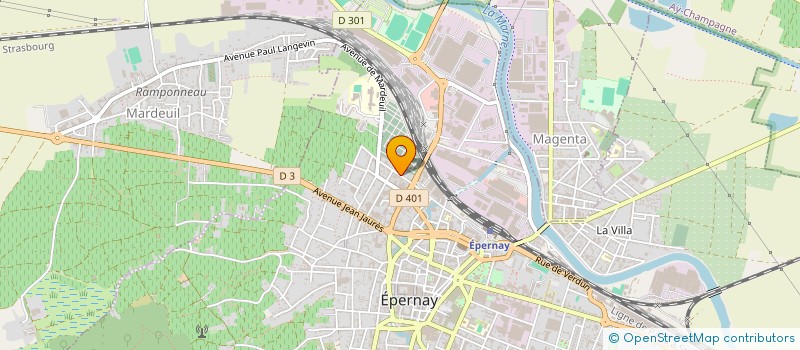 localisation de l'entreprise SARL S. M.  EPERNAY