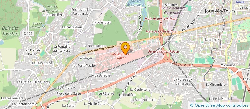 localisation de l'entreprise SARL S.M.C. à JOUE-LES-TOURS