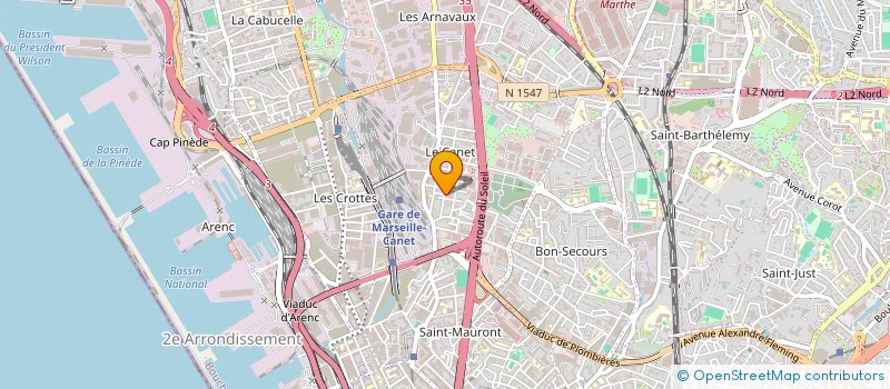 localisation de l'entreprise SARL S.M.C.R. à MARSEILLE