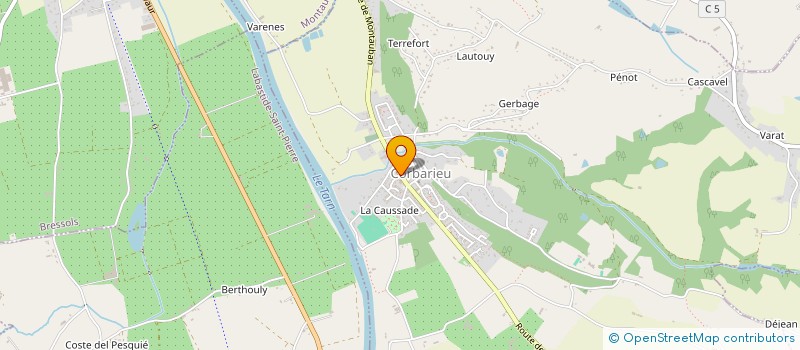 localisation de l'entreprise SARL S . M. G.  LABASTIDE-SAINT-PIERRE