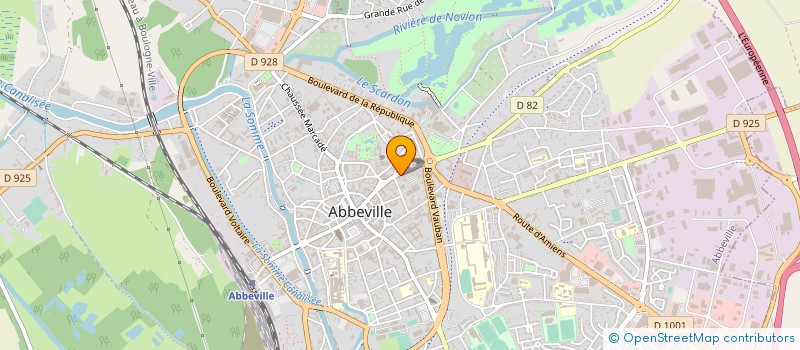 localisation de l'entreprise SARL S.M.H. à ABBEVILLE