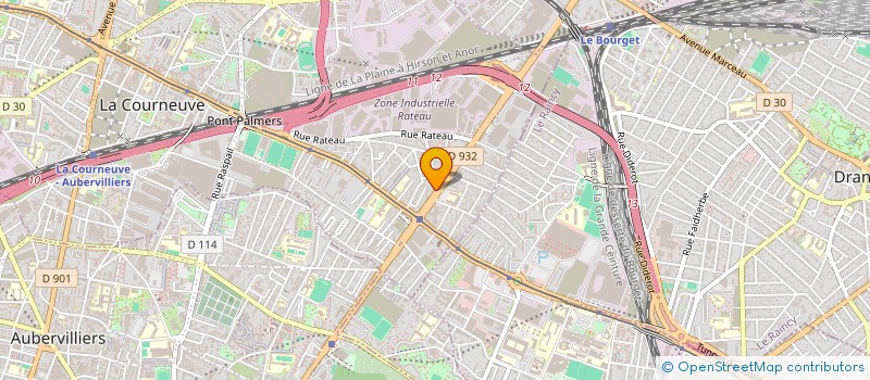 localisation de l'entreprise SARL S.N.H. à LA COURNEUVE