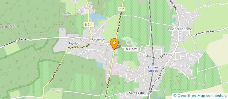 localisation de l'entreprise SARL S NIETO  LUDON-MEDOC