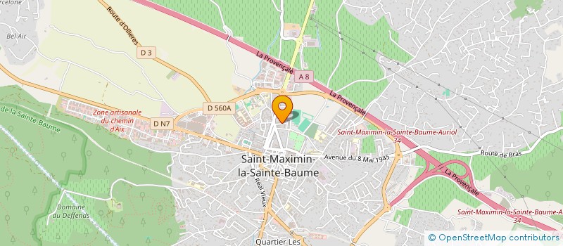 localisation de l'entreprise SARL S.P. à SAINT-MAXIMIN-LA-SAINTE-BAUME