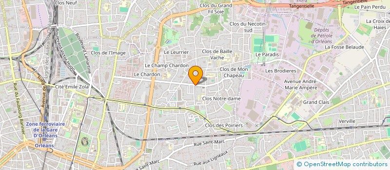 localisation de l'entreprise SARL S.T.  ORLEANS