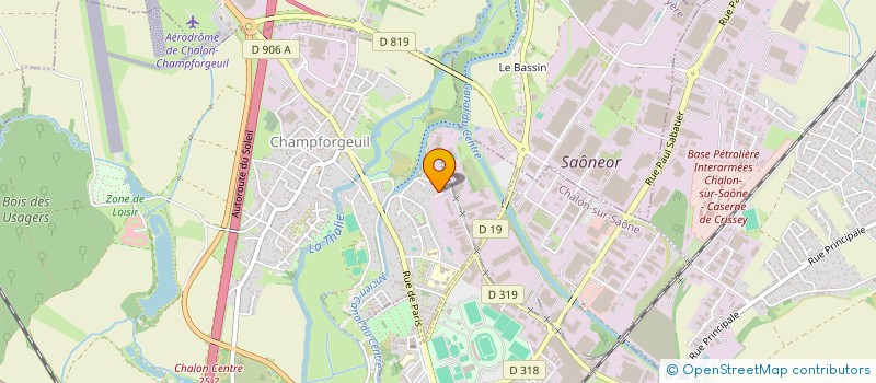 localisation de l'entreprise SARL S.T.B.S.  CHAMPFORGEUIL