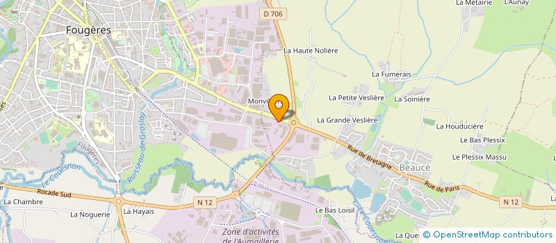 localisation de l'entreprise SARL S3M à BEAUCE