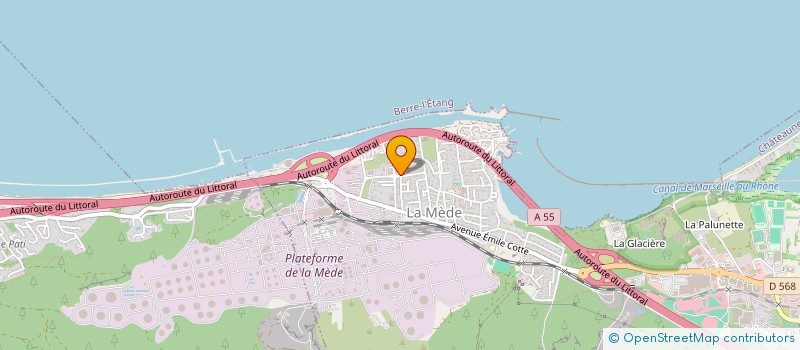 localisation de l'entreprise SARL SA  CHATEAUNEUF-LES-MARTIGUES