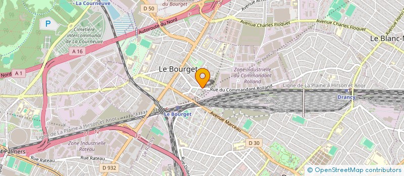 localisation de l'entreprise SARL SA.BE à LE BOURGET