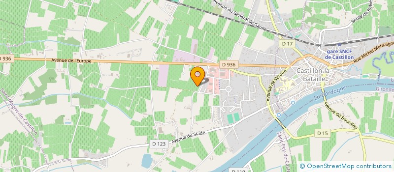 localisation de l'entreprise SARL SABATE à SAINT-MAGNE-DE-CASTILLON