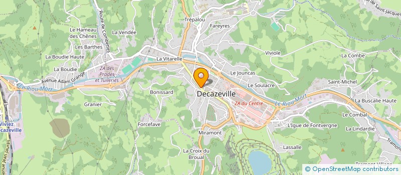 localisation de l'entreprise SARL SABATIE à DECAZEVILLE